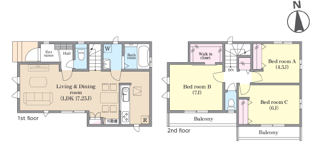 高根公団 徒歩11分 構造:木造土地面積:82.53平米 ( 24.96坪 ) 建物面積:82.38平米 ( 24.91坪 )