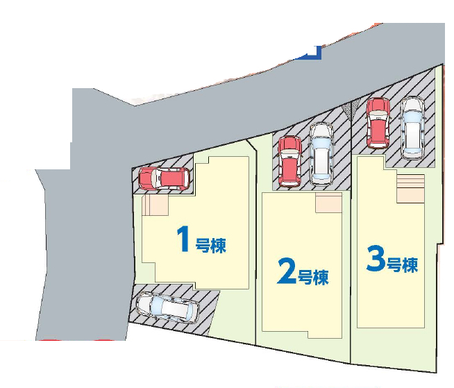 鎌ケ谷市富岡３丁目　新築一戸建て　ハートフルタウン_画像2