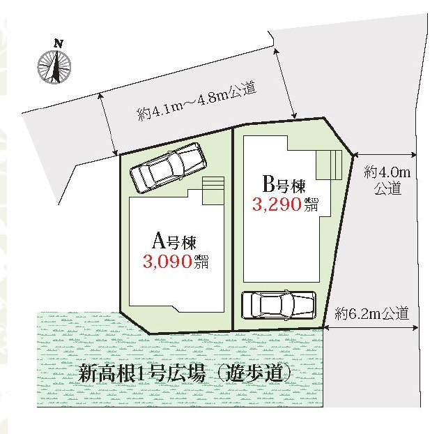 船橋市新高根６丁目　新築一戸建て　ハートフルタウン_画像2