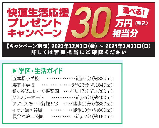 鎌ケ谷市南初富１丁目　新築一戸建て　ハートフルタウン_画像5