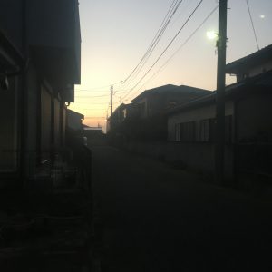 朝の鎌ケ谷、船橋あたり