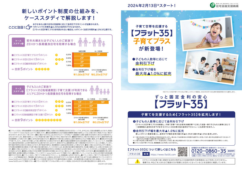 【フラット35】子育てプラス