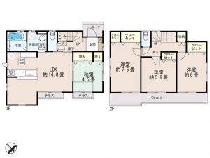 兼六パークタウン塚田２号棟間取図