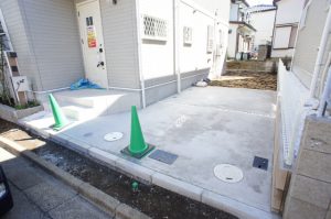 船橋市咲が丘２丁目の新築一戸建住宅駐車場