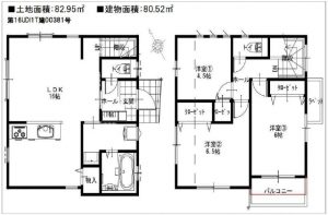 船橋市丸山３丁目の新築一戸建住宅外観