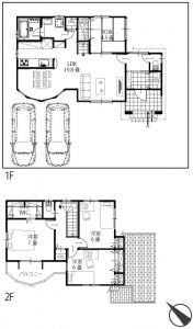 船橋市三咲町の新築一戸建住宅間取図