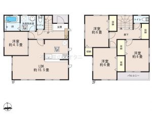 船橋市二和西４丁目の新築一戸建住宅間取図