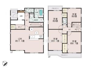 新京成線三咲駅から徒歩20分の新築一戸建