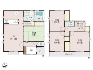 16帖のLDKがある新築戸建住宅