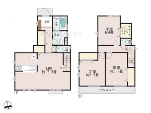 船橋市役所北図書館近くの新築住宅