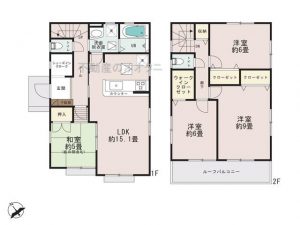 鎌ケ谷市南鎌ケ谷２丁目の新築一戸建住宅間取図