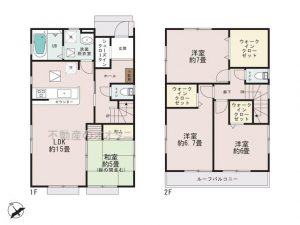 南鎌ケ谷２丁目の新築一戸建住宅、８号棟間取図