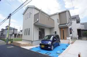 鎌ケ谷市富岡２丁目の新築戸建住宅外観