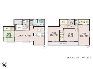 鎌ケ谷市南鎌ヶ谷の新築分譲地間取