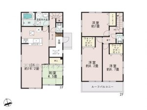 鎌ケ谷市北中沢１丁目の17号棟